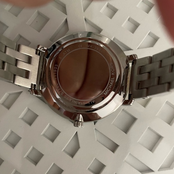 Michael Kors Tri-Tone Pyper Metal Watch - Picture 8 of 12